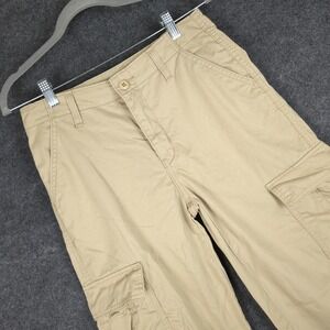 Levi's 94 Baggy Cargo Pants Tan Khaki W26 L30 Relaxed Fit Cotton‎